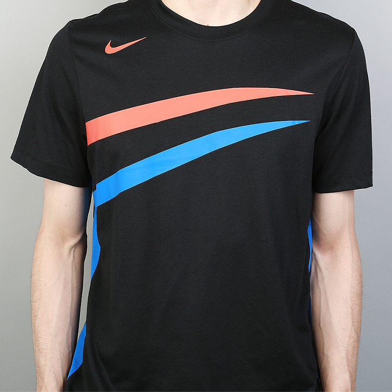 мужская черная футболка Nike NBA Oklahoma City Thunder City Edition Dri-Fit Tee 890973-010 - цена, описание, фото 2